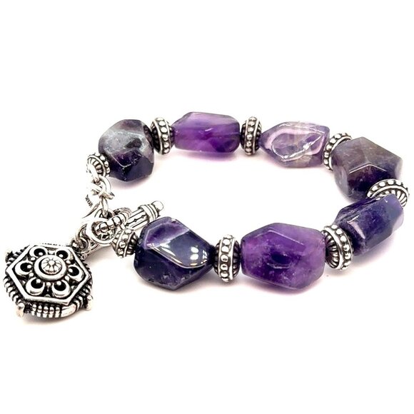 Brighton Amethysts Toggle Bracelet - Picture 1 of 5
